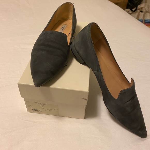 LK Bennett Arie Grey Suede Loafer - Size 41/US 10 - Excellent Condition! - Picture 5 of 5